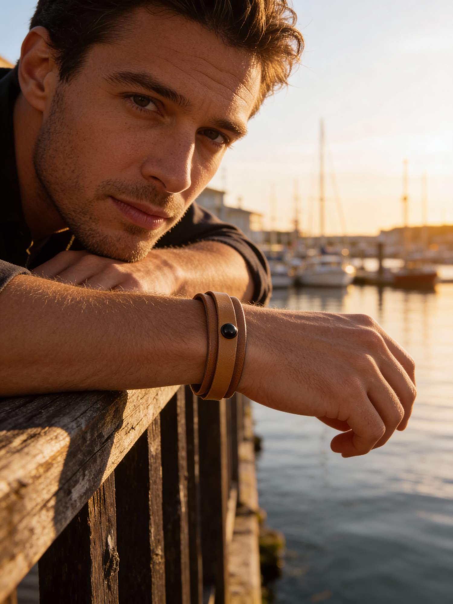 Bracciali in pelle Uomo