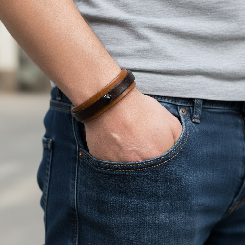 Bracciale Uomo Mix Light Brown