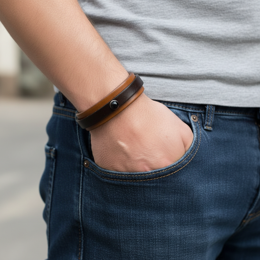 Bracciale Uomo Mix Light Brown