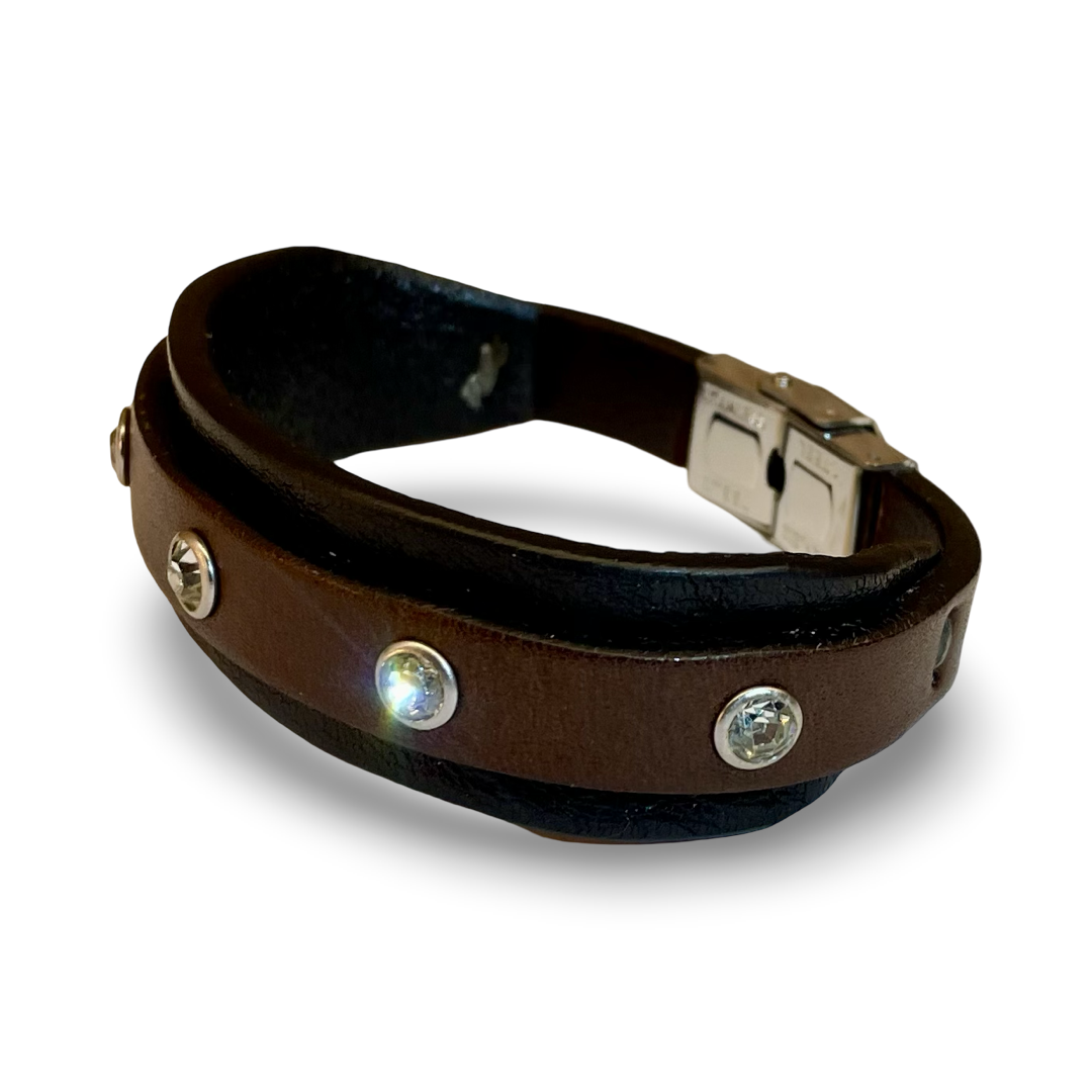 Bracciale Donna Strass Mix Black Brown