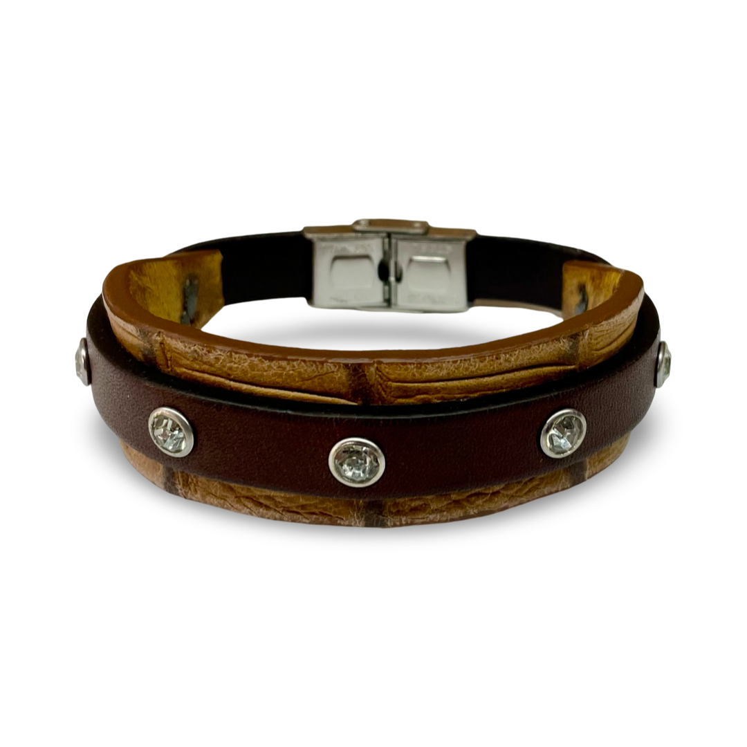 Bracciale Donna Strass Mix Rettile Bufalo