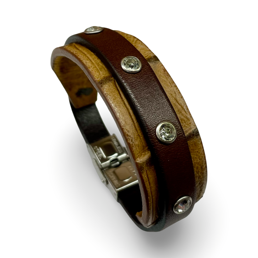 Bracciale Donna Strass Mix Rettile Bufalo