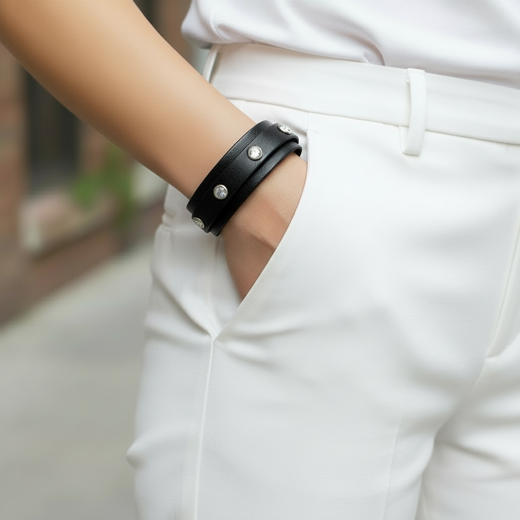 Bracciale Donna Strass Total Black