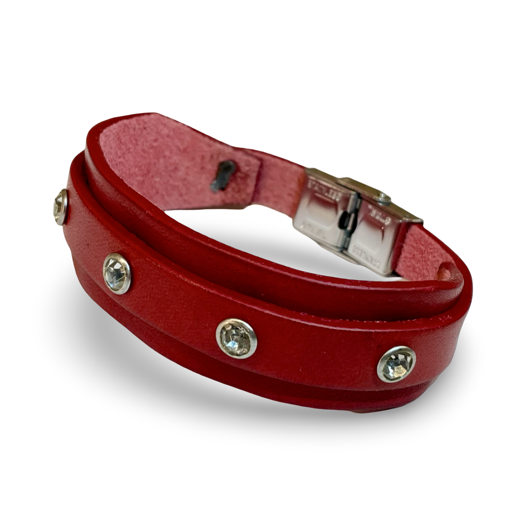 Bracciale Donna Strass Rosso